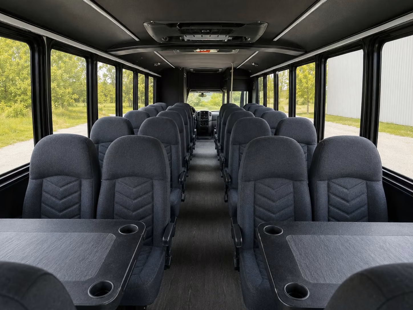 18 passenger minibus inside