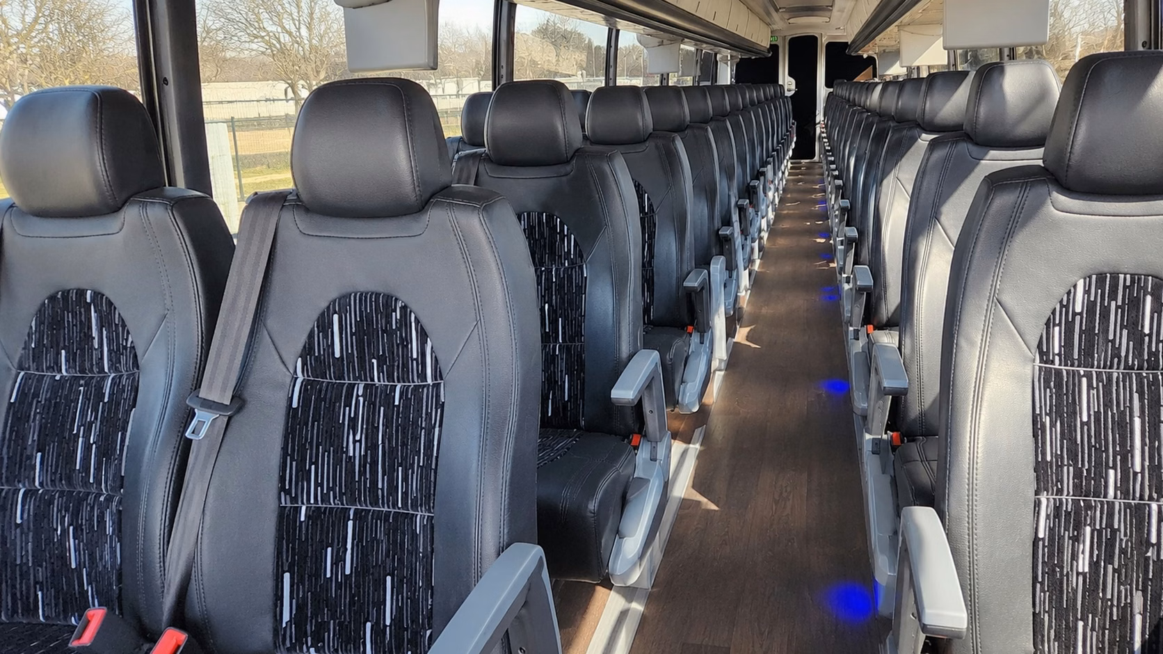 strongsville charter bus interior